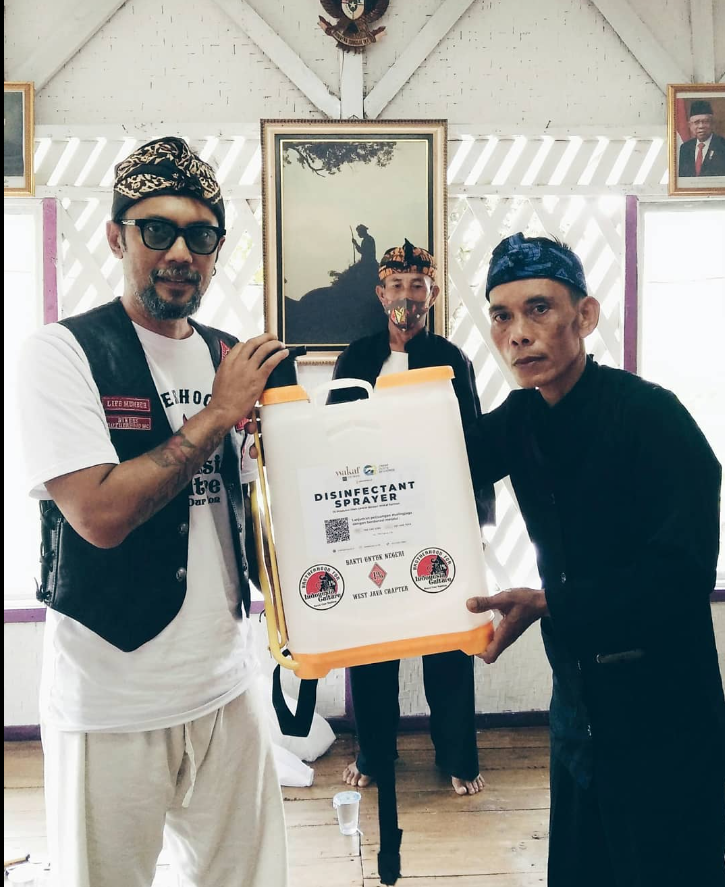 BFIC dan Yayasan Satu Persen Salurkan Bantuan APD, Disinfektan, dan Sembako di Nagara Padang saat Pandemi COVID-19