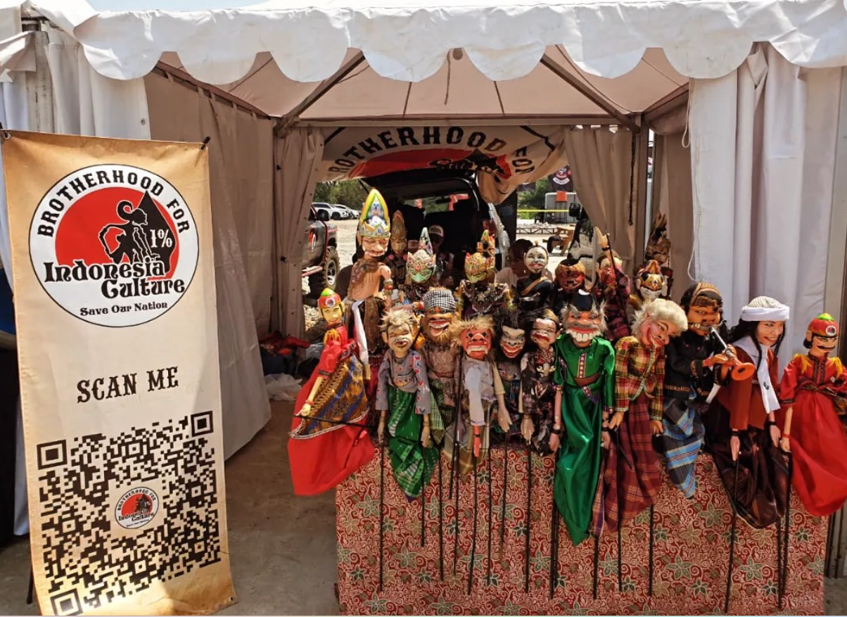 BFIC Hadir di Route 35th Anniversary Bikers Brotherhood 1% MC Indonesia Bersama Padepokan Wayang Bayu Suta