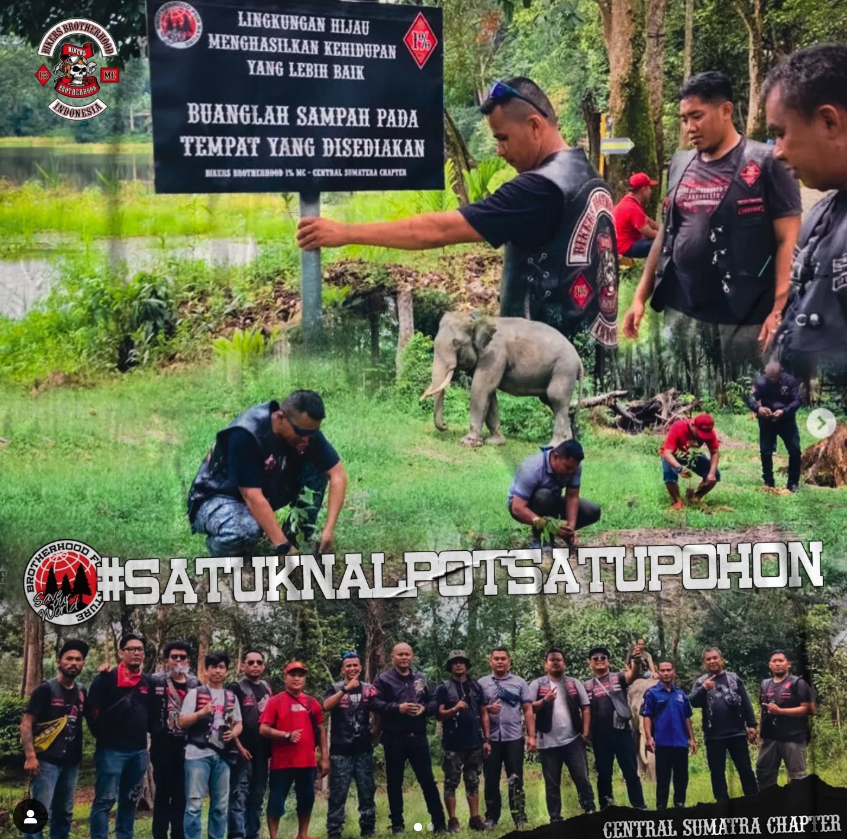 Semangat #SatuKnalpotSatuPohon di Taman Wisata Alam Buluh Cina