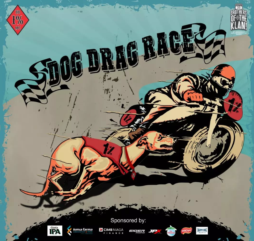 DOG DRAG RACE: Wahana Adu Balap Motor dan Anjing Terlatih Pertama di Asia!