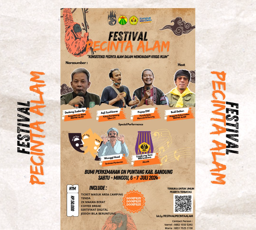 Festival Pecinta Alam 2024: Saatnya Beraksi Hadapi Krisis Iklim!